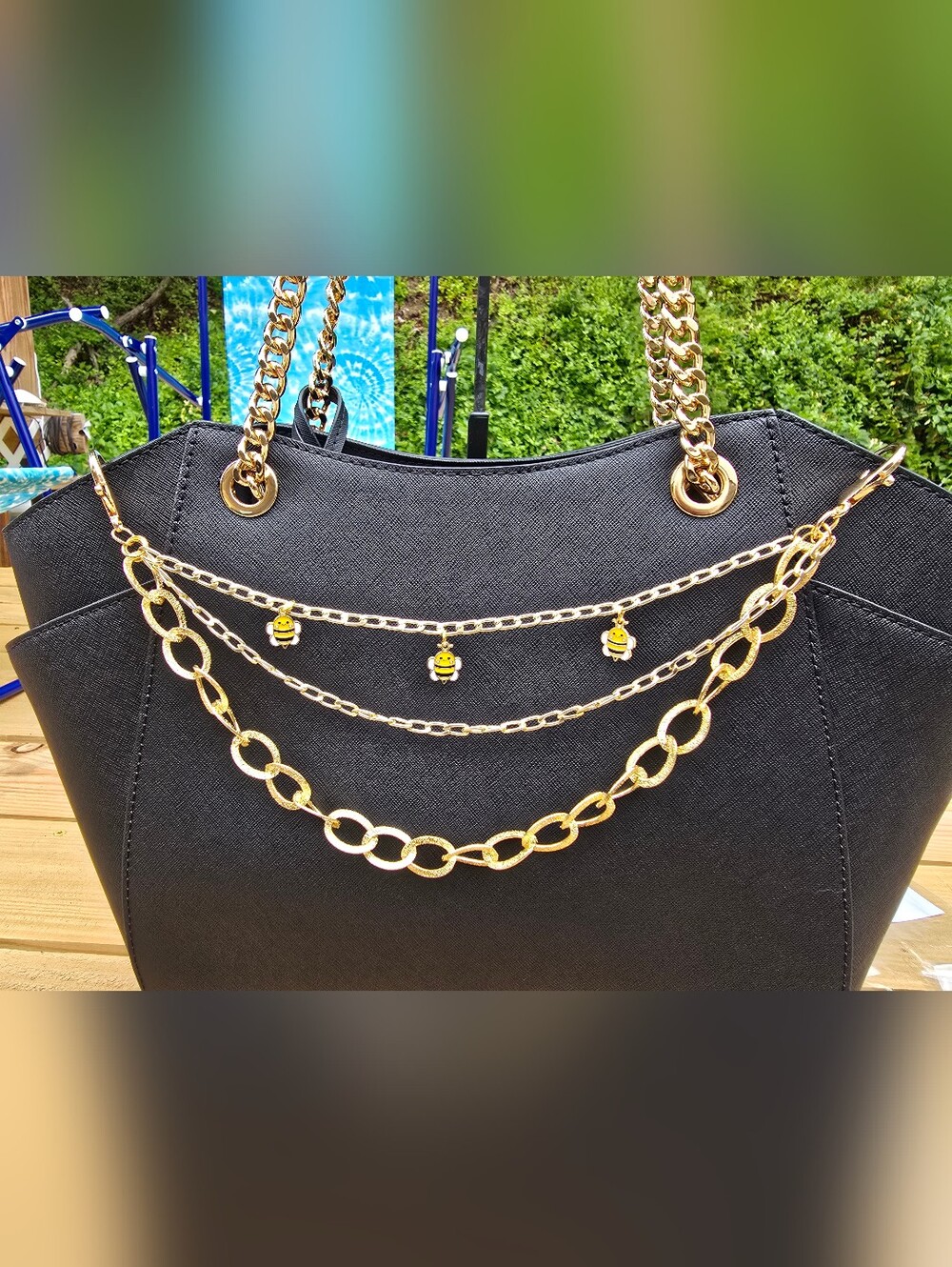 BEES PLEASE BAG CHARM BELT CHAIN